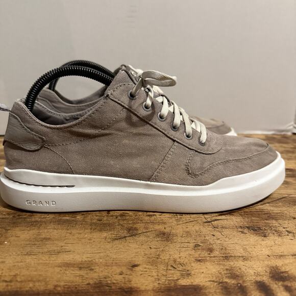 Cole Haan Grand Pro 360 Rally Canvas Court Sneaker Cc34740 Gray Size 8 M - Picture 1 of 13